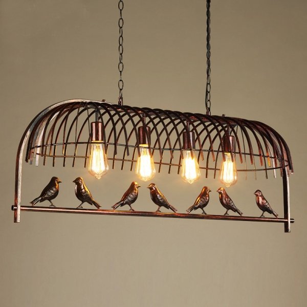 Люстра Bird Trough Pendant Коричневый в Уфе | Loft Concept 