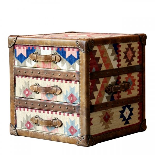 Сундук Kilim Cube Chest Мульти в Уфе | Loft Concept 