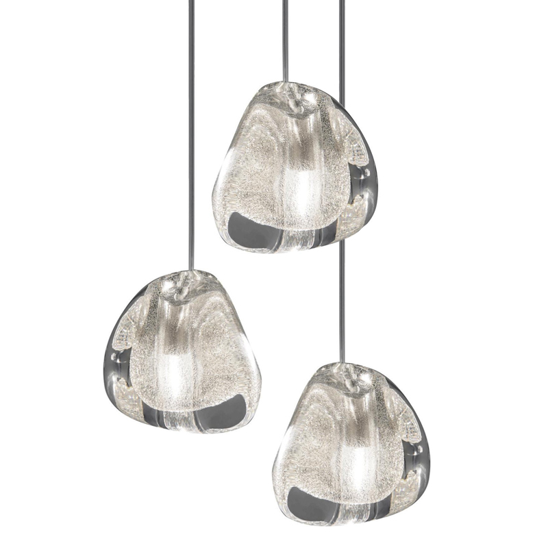 Подвесной светильник Mizu 1 Suspension Lamp Silver Серебряный Хром в Уфе | Loft Concept 