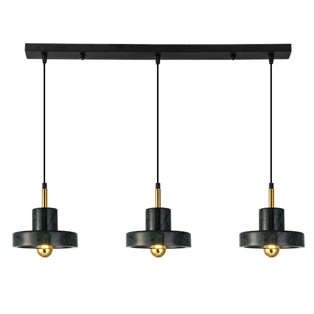 Люстра Tom Dixon Stone Pendant Black 3 Черный Золотой в Уфе | Loft Concept 