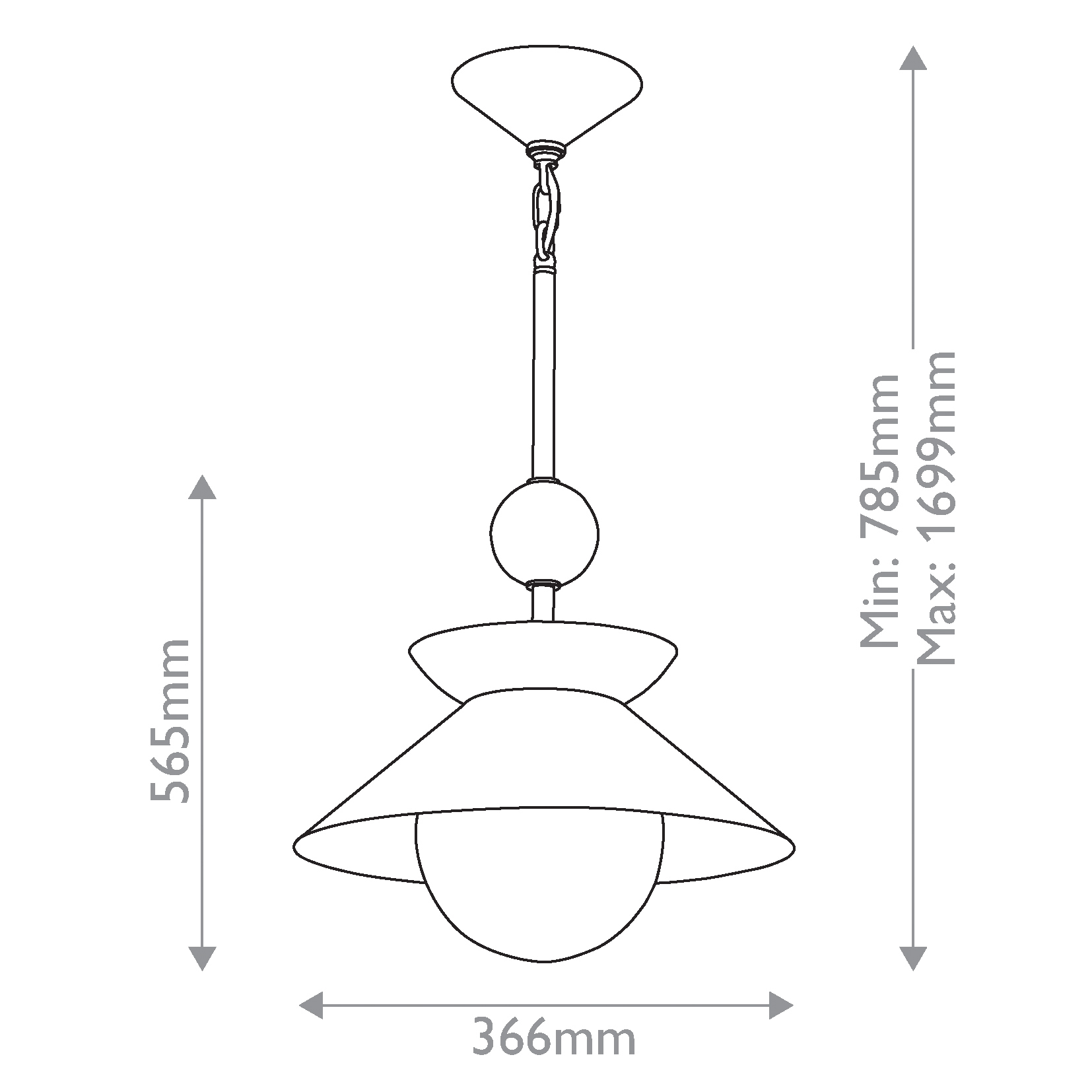 Подвесной светильник латунного цвета с конусовидным белым плафоном Quintiesse в Уфе