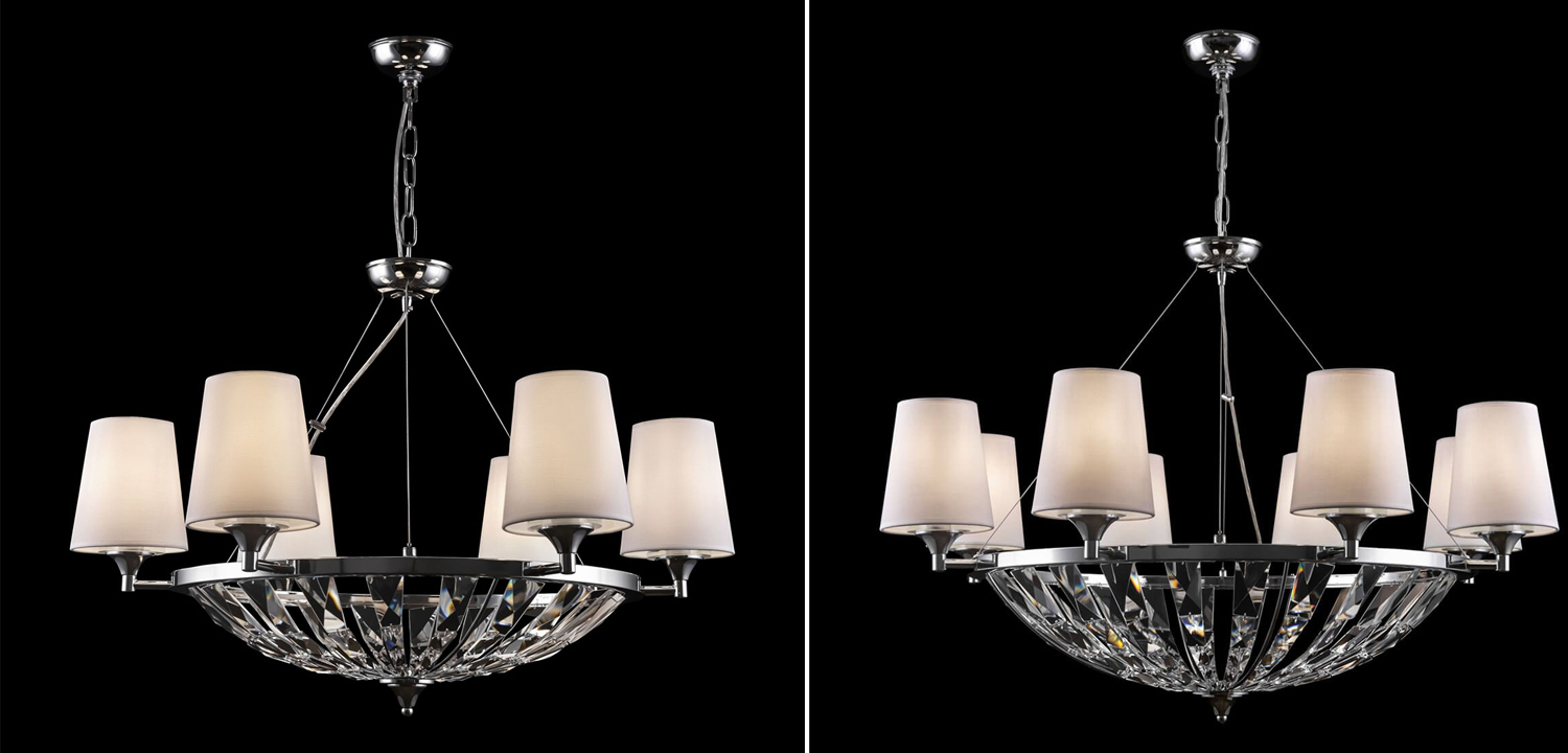 Люстра Odarnat Chandelier chrome - фото