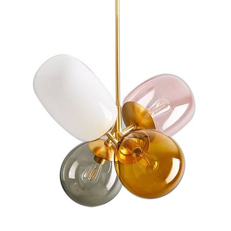 Люстра Candies Modern Balloon Glass Chandelier Золотой Мульти в Уфе | Loft Concept 