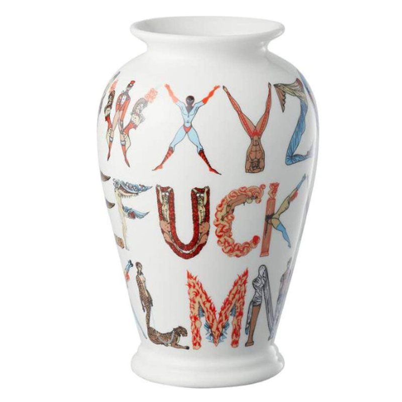 Ваза Supreme Alphabet Vase Белый Мульти в Уфе | Loft Concept 