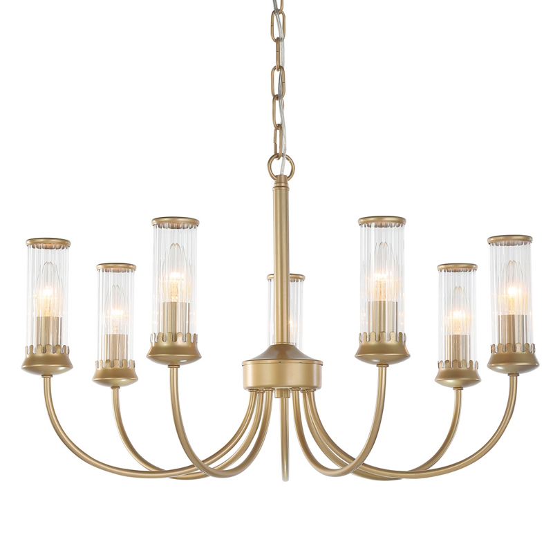 Люстра Morgane Chandelier gold 66 Золотой Прозрачный в Уфе | Loft Concept 