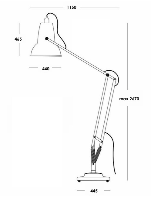 Напольная лампа Anglepoise Giant 1227 Floor Lamp в Уфе