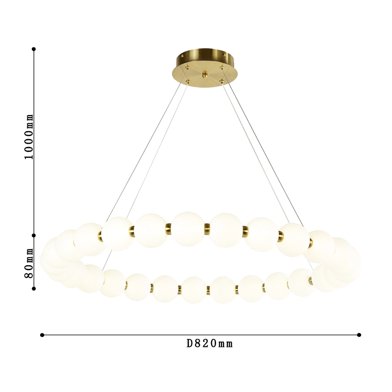 Люстра с плафоном из акриловых шаров PEARLS  в Уфе