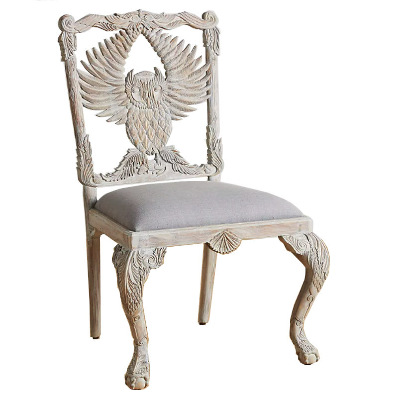 Стул Handcarved Menagerie Owl Dining Chair Светлый дуб в Уфе | Loft Concept 