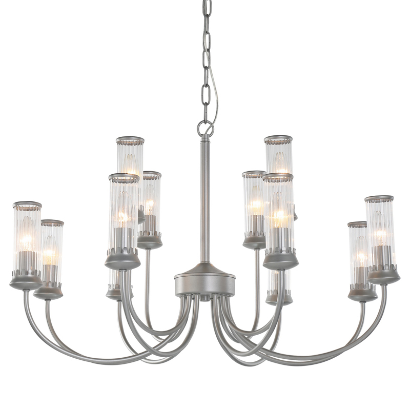 Люстра Morgane Chandelier silver 78 Серебряный Прозрачный в Уфе | Loft Concept 