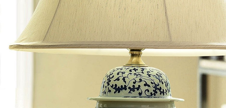 Настольная керамическая лампа с узором Kelly - Loft-Concept в Уфе