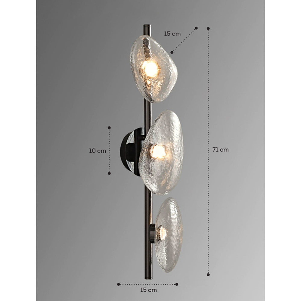 Бра LINDIS FROST LONG WALL 3 лампы Прозрачное стекло в Уфе