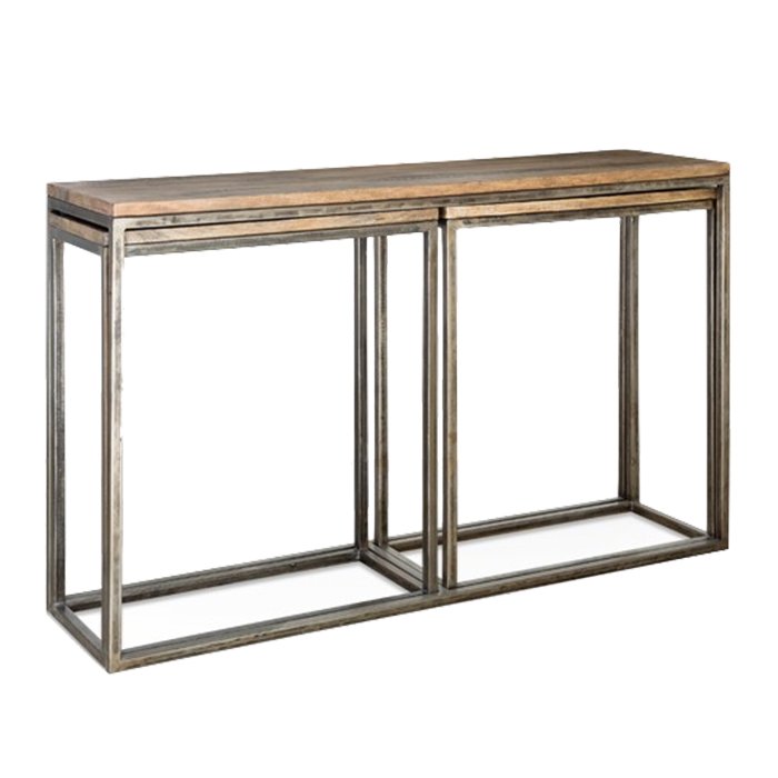 Консоль Industrial Metal Rust Triple Console Table  в Уфе | Loft Concept 