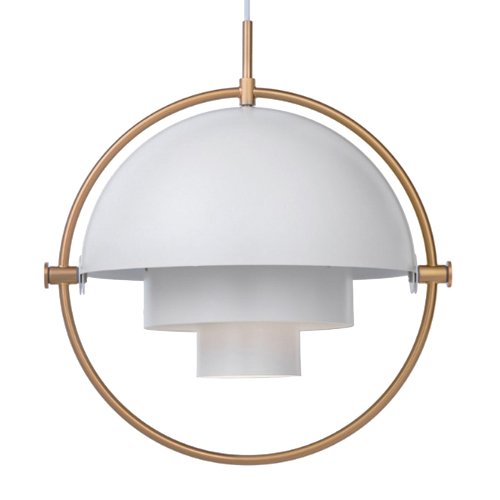 Люстра Louis Weisdorff Multi-lite Pendant White Латунь Белый в Уфе | Loft Concept 