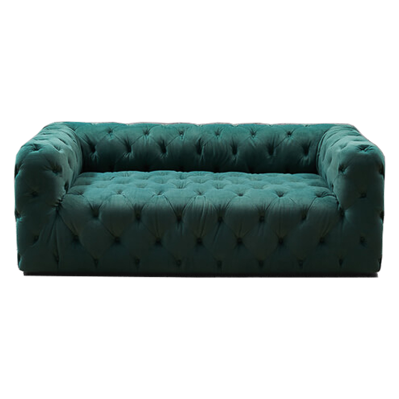 Диван Soho tufted green velor Изумрудный в Уфе | Loft Concept 