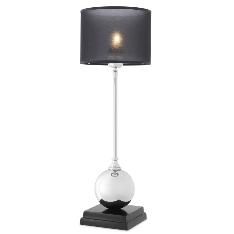 Настольная лампа Eichholtz Table Lamp Carnivale Никель Черный в Уфе | Loft Concept 