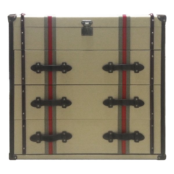 Комод с тканевой обивкой Richards Red line Canvas Medium chest of drawers  в Уфе | Loft Concept 