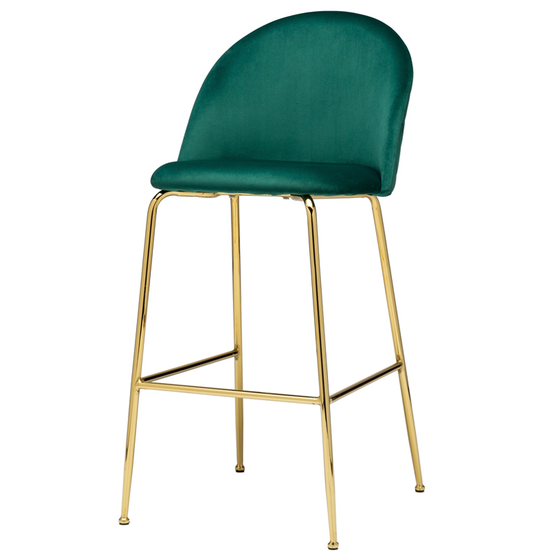 Барный стул Vendramin Bar Stool green Зеленый Глянцевое золото в Уфе | Loft Concept 