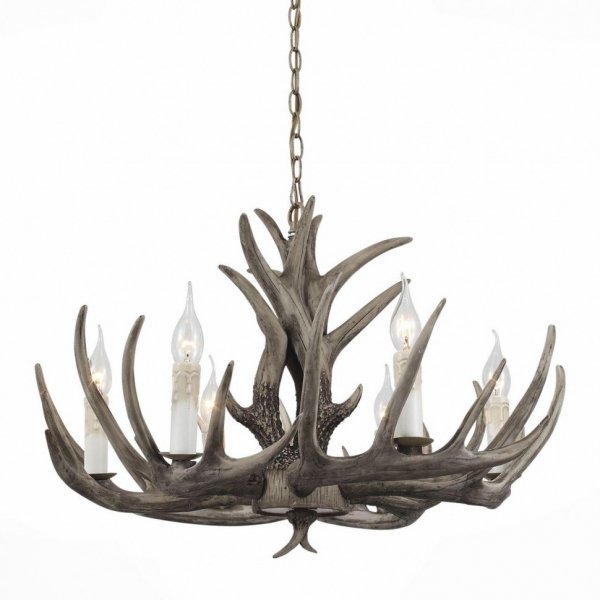 Люстра Hornland Chandelier 6 Grey Серый в Уфе | Loft Concept 