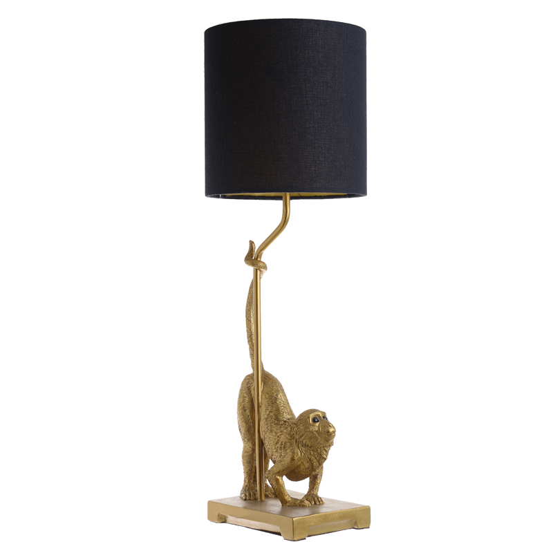 Настольная лампа Curious Monkey Table lamp Золотой Черный в Уфе | Loft Concept 