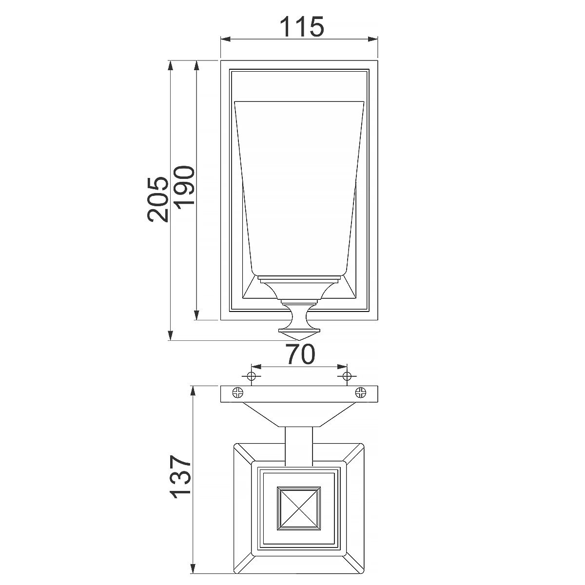 Бра с белым матовым плафоном на прямоугольном основании цвета хром Hinkley в Уфе