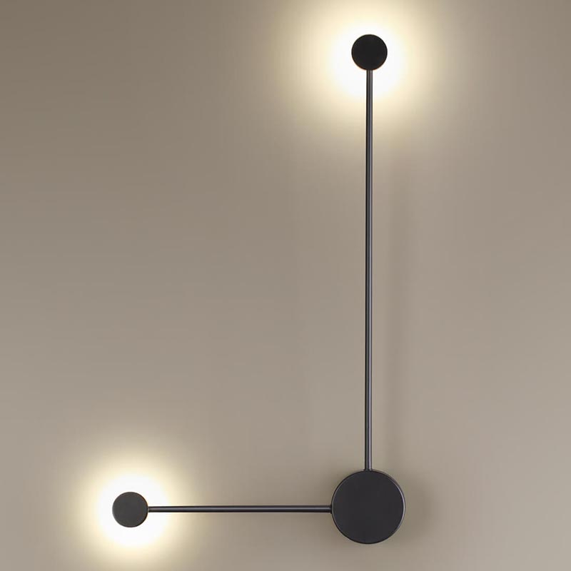 Бра Pin Wall Light Black Angle Черный в Уфе | Loft Concept 