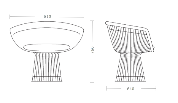 Кресло Platner lounge в Уфе