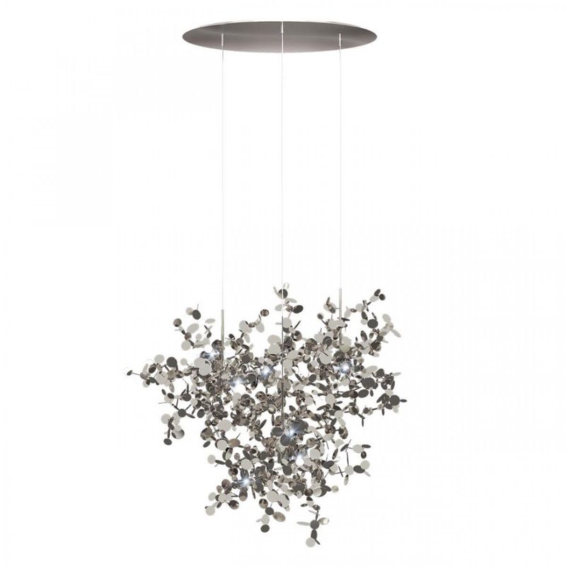 Люстра Terzani Argent Suspension Silver Pendant lamp диаметр 85 Серебряный в Уфе | Loft Concept 