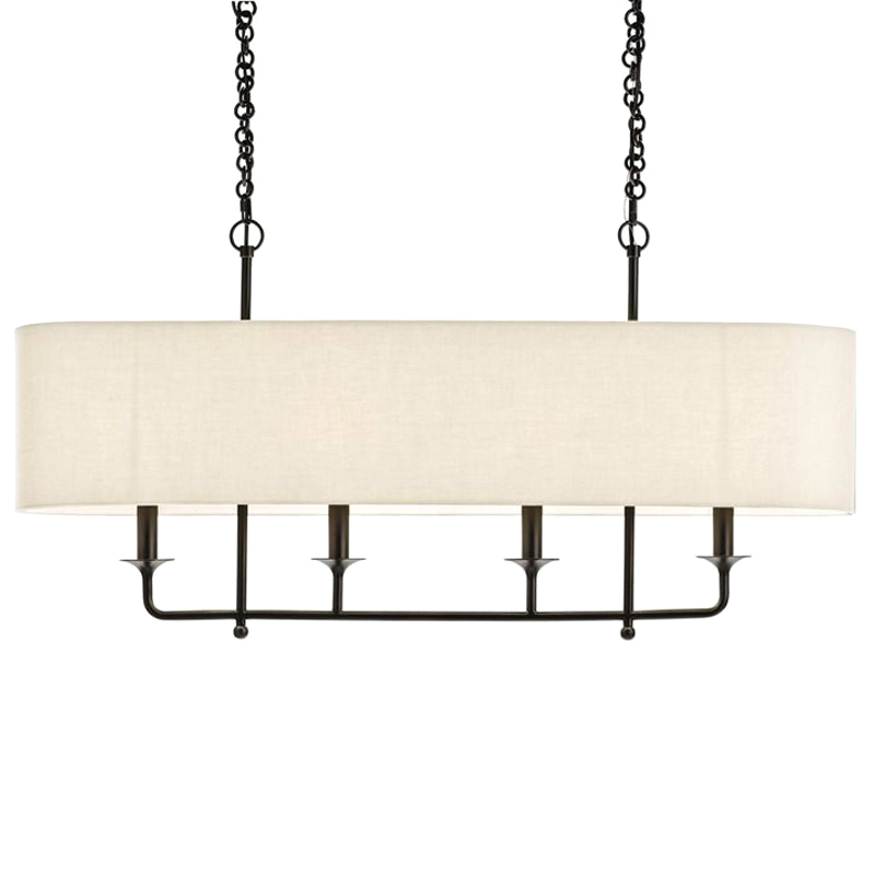 Люстра Arteriors BEATTY CHANDELIER Черный Бежевый в Уфе | Loft Concept 