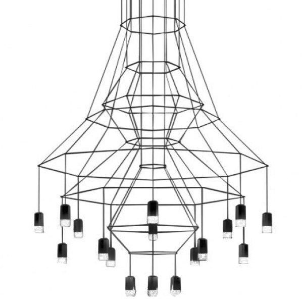 Подвесной светильник Vibia Wireflow 0315 Черный в Уфе | Loft Concept 