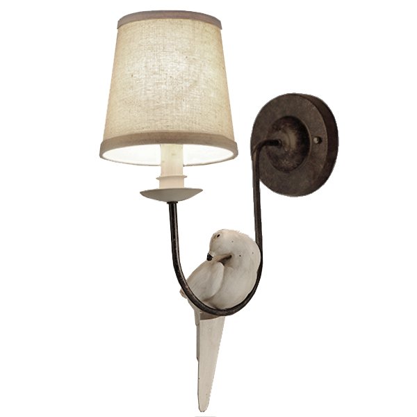 Бра Norman Bird Wall Lamp One II ivory ( слоновая кость ) в Уфе | Loft Concept 