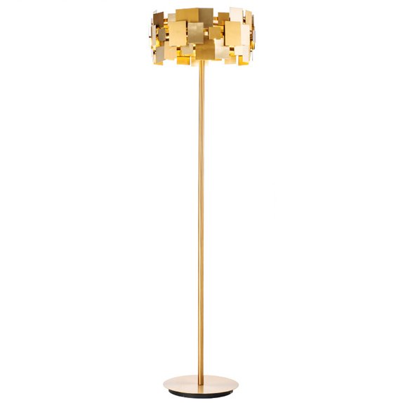 Торшер Gold Plate Floor Lamp  в Уфе | Loft Concept 