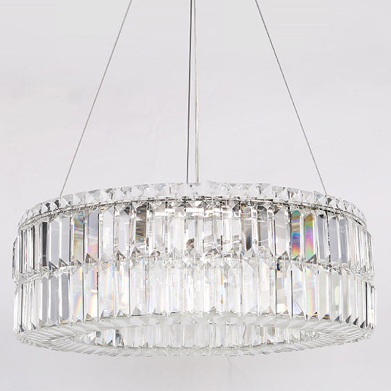 Люстра Darleen Crystal Nickel Chandelier 12 Никель Прозрачный (Transparent) в Уфе | Loft Concept 