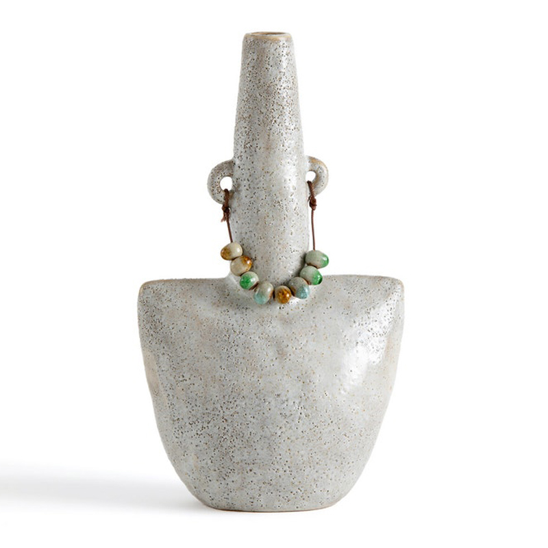 Ваза Ceramic Vase Beads On The Ears Бежевый в Уфе | Loft Concept 