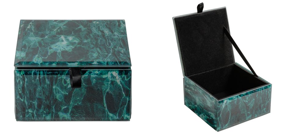 Шкатулка Turquoise Smoke Cube Шкатулка Turquoise Smoke Cube - Loft-Concept в Уфе