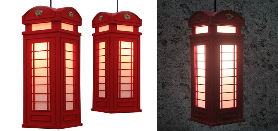 Подвесной светильник London Phone Booth Pendant - Loft-Concept в Уфе