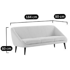 Трехместный диван с обивкой из велюра Belanger Sofa в Уфе