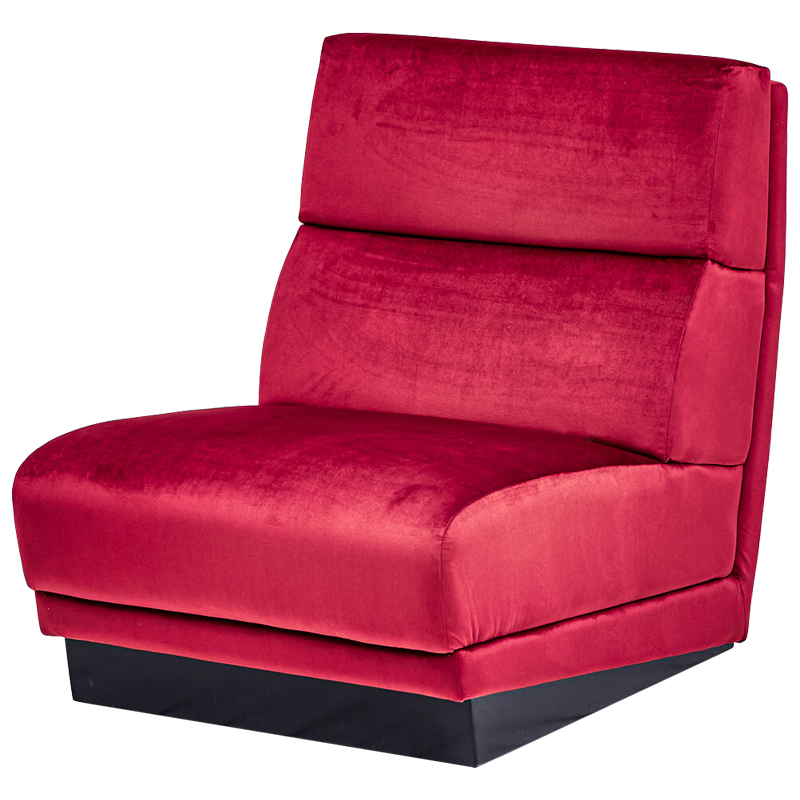 Кресло Berkeley Chair Crimson Малиновый (Crimson) Черный в Уфе | Loft Concept 