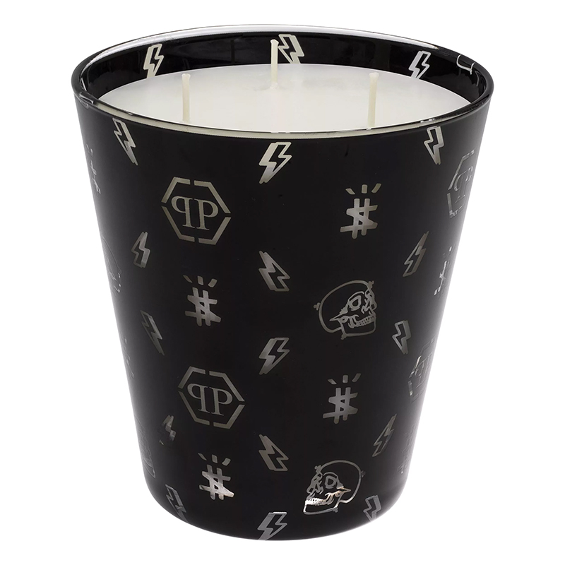 Свеча Philipp Plein Candle Monogram M Черный Белый в Уфе | Loft Concept 