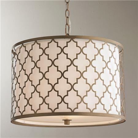 Люстра Contempo Arabesque Convertible Drum Pendant Латунь в Уфе | Loft Concept 