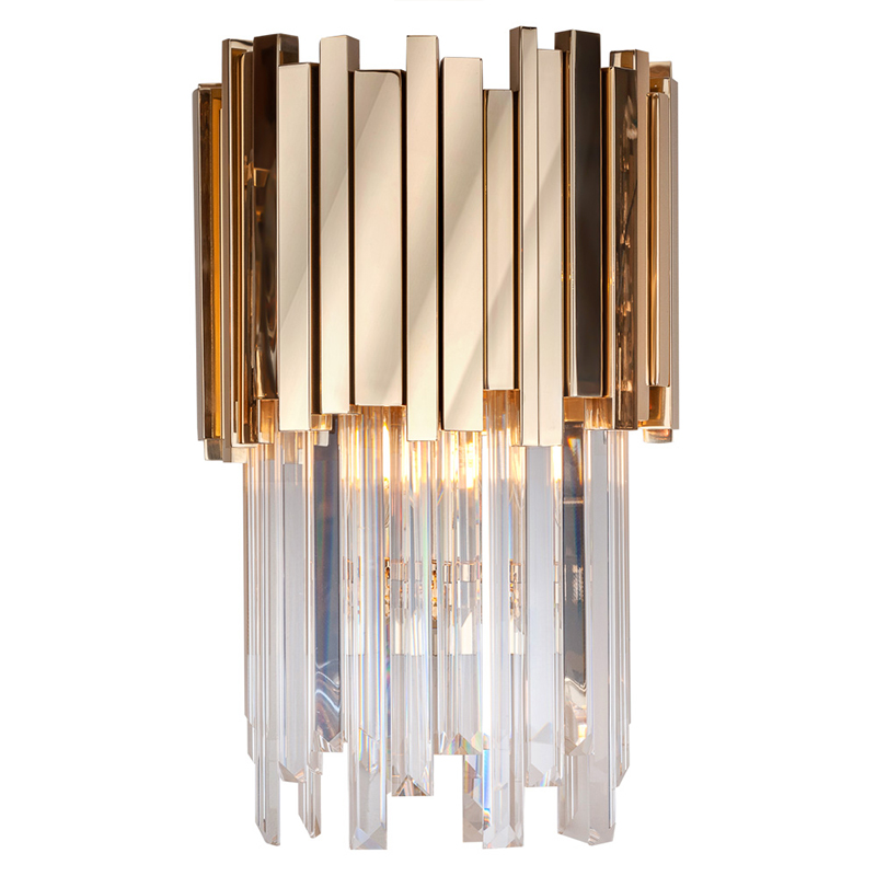 Бра Luxxu Modern Cascade Wall Lamp Gold 40 Золотой Прозрачное Стекло в Уфе | Loft Concept 