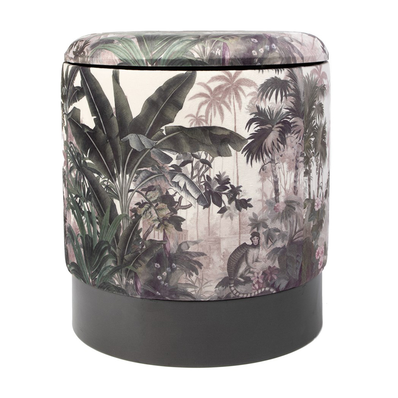 Пуф PUF Jungle Print rainforest Мульти Черный в Уфе | Loft Concept 