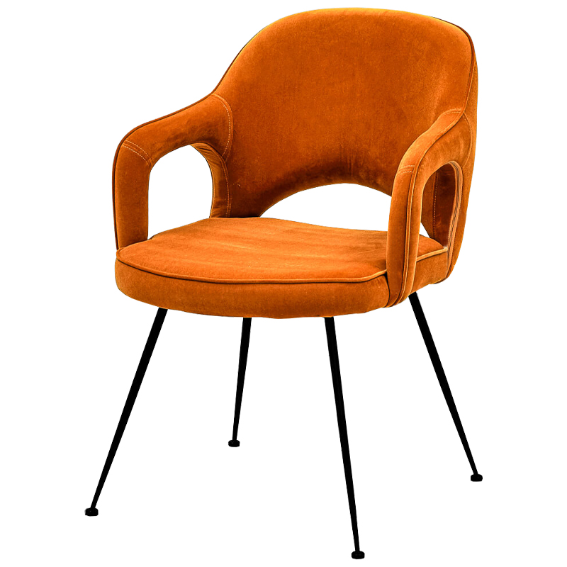 Стул Taube Stool Orange Оранжевый Черный в Уфе | Loft Concept 