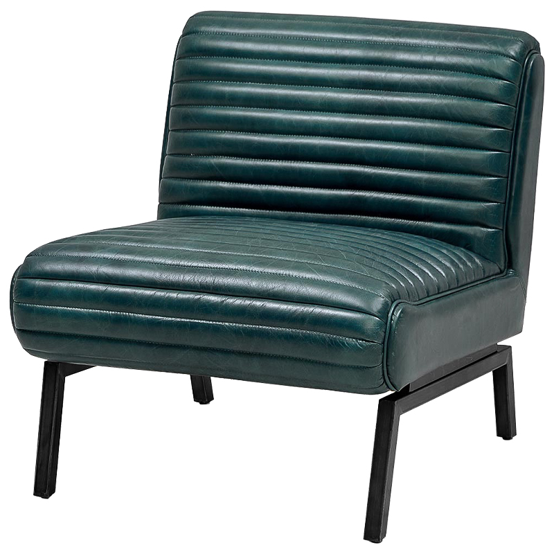 Кресло Gather Emerald Leather Chair Изумрудный в Уфе | Loft Concept 