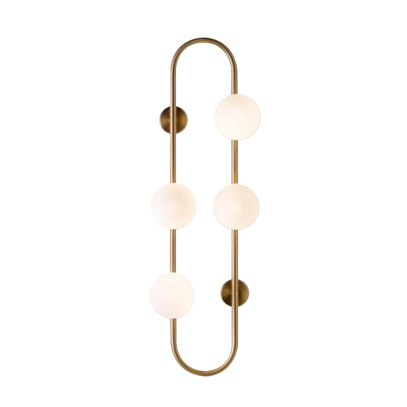 Бра HOOP WALL Lamp Gold 4 Золотой Белый в Уфе | Loft Concept 