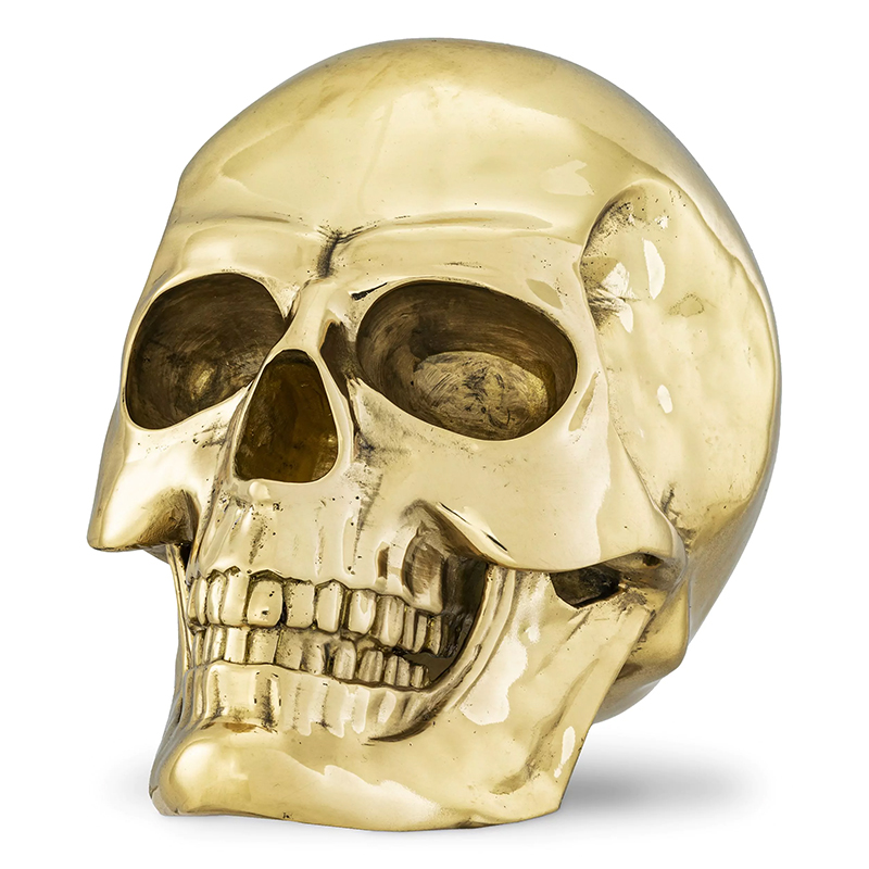 Статуэтка Philipp Plein Gold Skull Element Золотой в Уфе | Loft Concept 