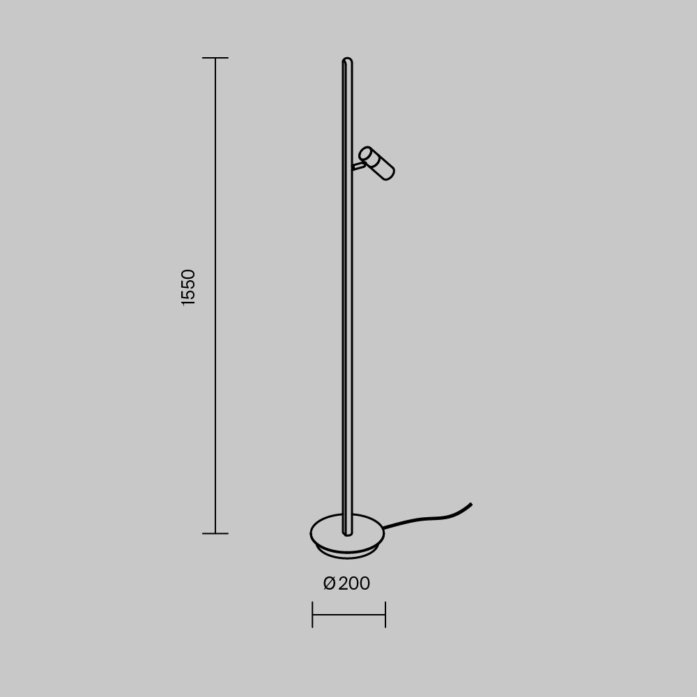 Напольный светильник Thin 3000К 14Вт в Уфе
