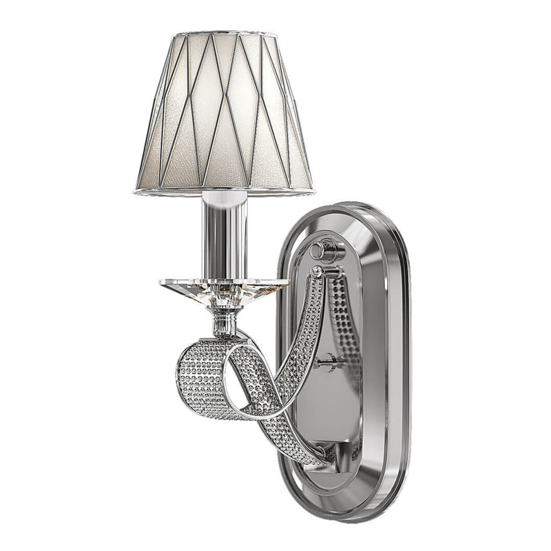 Бра Franseza Sconce chrome Хром Белый в Уфе | Loft Concept 