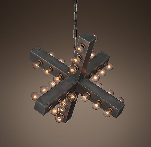 Люстра Nero Chandelier 56 Черный в Уфе | Loft Concept 