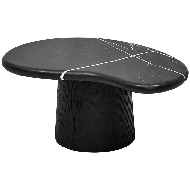 Кофейный стол Geoffroy Coffee Table Черный Мрамор Nero Черный матовый в Уфе | Loft Concept 