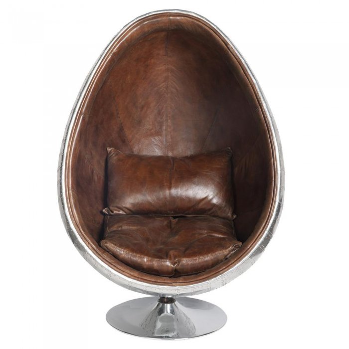 Кресло яйцо Aviator Egg Chair Коричневый в Уфе | Loft Concept 